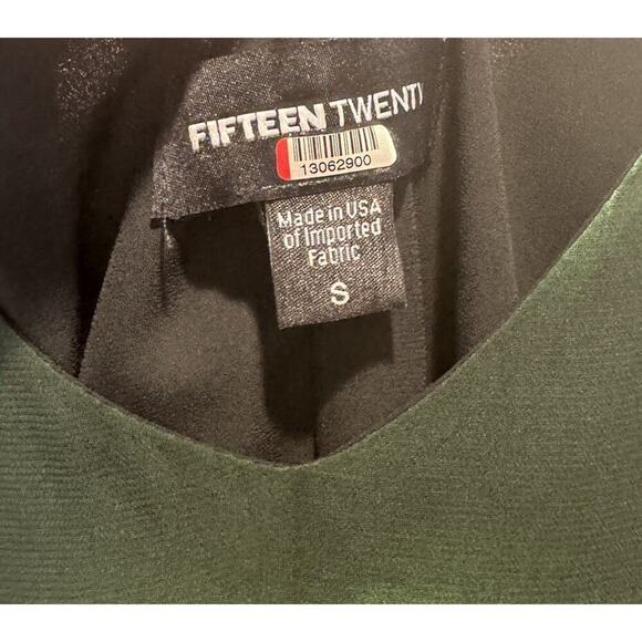 Fifteen Twenty Small Green Tie Dye Handkerchief Dress Asymmetrical Hem Resort - Picture 7 of 7